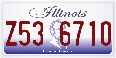 IL license plate Z536710
