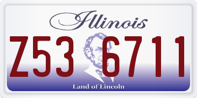IL license plate Z536711