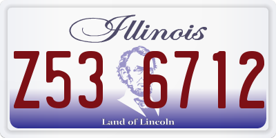 IL license plate Z536712