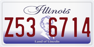 IL license plate Z536714