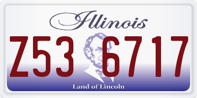 IL license plate Z536717