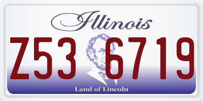 IL license plate Z536719