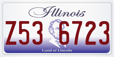 IL license plate Z536723