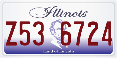 IL license plate Z536724
