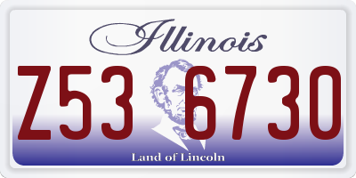 IL license plate Z536730