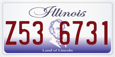 IL license plate Z536731