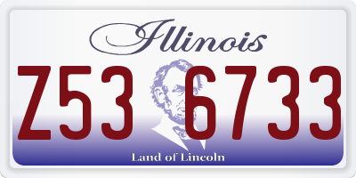IL license plate Z536733