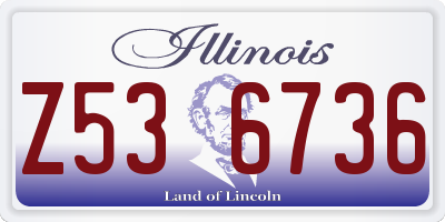 IL license plate Z536736