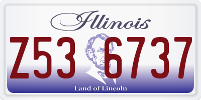 IL license plate Z536737