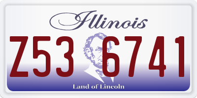 IL license plate Z536741