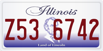IL license plate Z536742