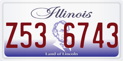 IL license plate Z536743