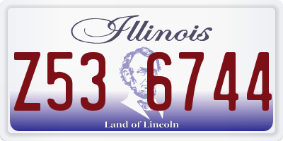 IL license plate Z536744