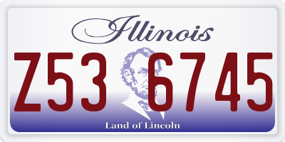 IL license plate Z536745