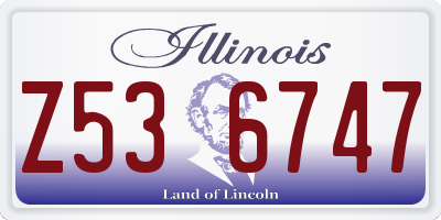 IL license plate Z536747