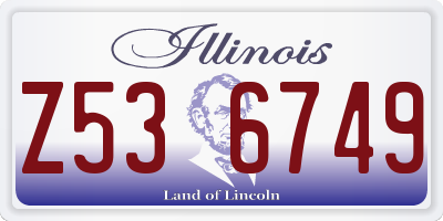IL license plate Z536749