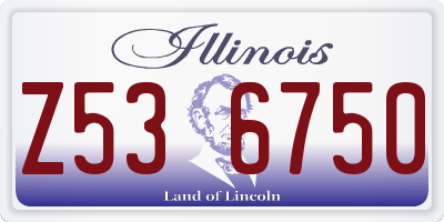 IL license plate Z536750