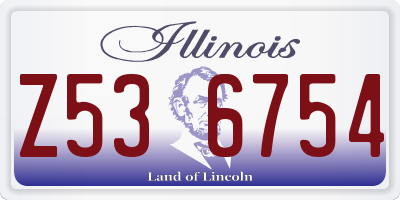 IL license plate Z536754