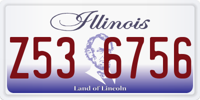 IL license plate Z536756