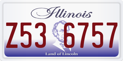 IL license plate Z536757