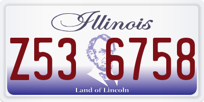 IL license plate Z536758