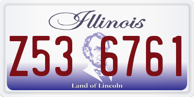 IL license plate Z536761