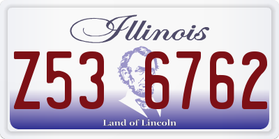 IL license plate Z536762