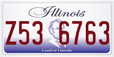 IL license plate Z536763