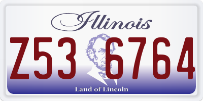 IL license plate Z536764