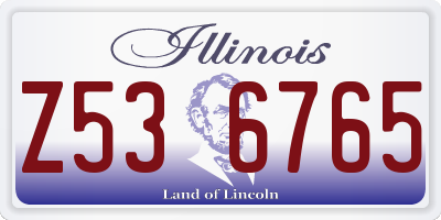 IL license plate Z536765