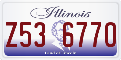 IL license plate Z536770