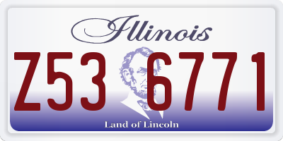 IL license plate Z536771