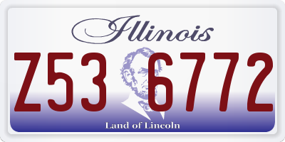 IL license plate Z536772