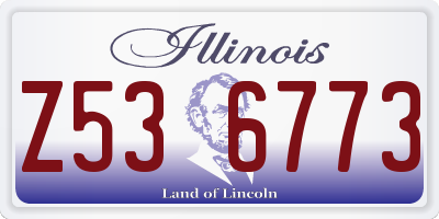 IL license plate Z536773
