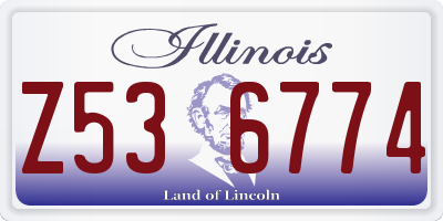 IL license plate Z536774