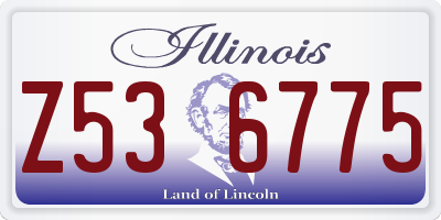 IL license plate Z536775