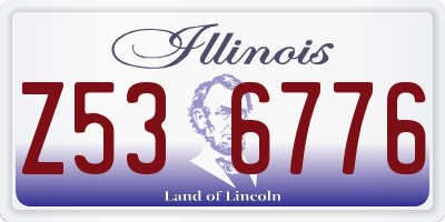 IL license plate Z536776