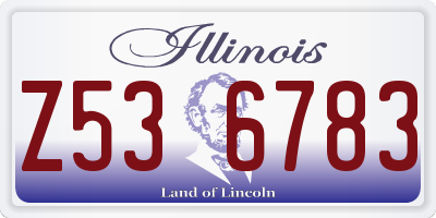 IL license plate Z536783
