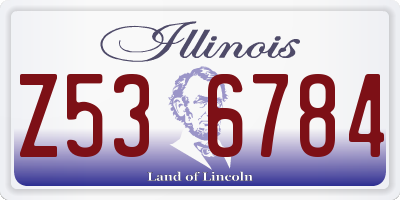 IL license plate Z536784