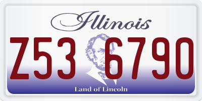 IL license plate Z536790