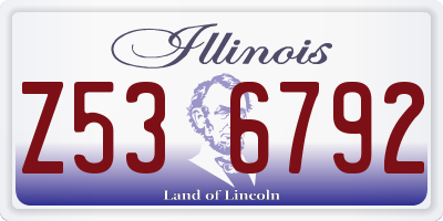 IL license plate Z536792