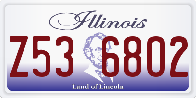 IL license plate Z536802