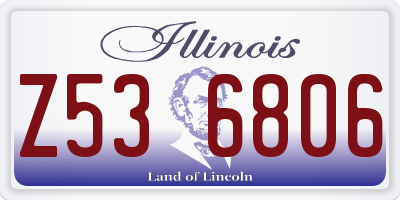 IL license plate Z536806