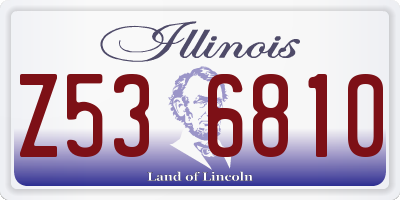 IL license plate Z536810