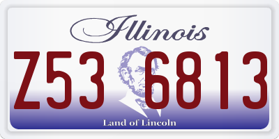 IL license plate Z536813