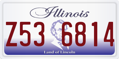 IL license plate Z536814