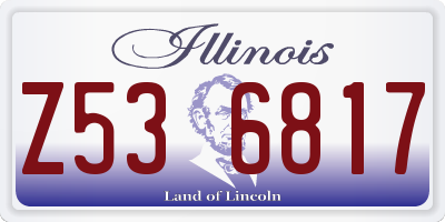 IL license plate Z536817