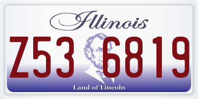 IL license plate Z536819