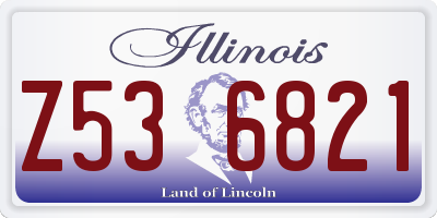 IL license plate Z536821