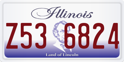 IL license plate Z536824